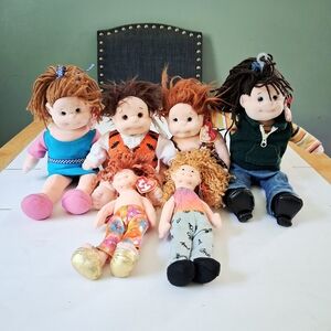 Ty Beanie Boppers Beanie Kids Collectible Toy Doll Lot Of 6 With Tags Vintage